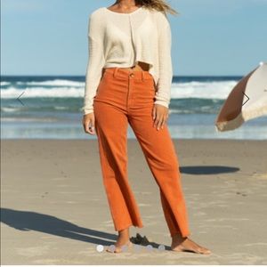 Billabong Free Fall Wide Leg Pant, Color Brick, Size 26